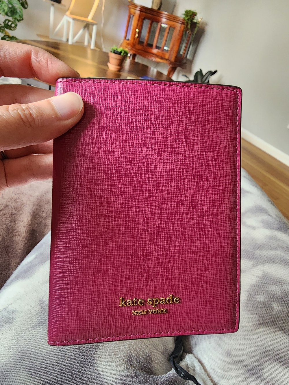 kate spade New York Pink Passport Wallet